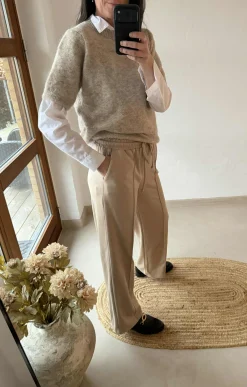 Strik med 3/4 ærmer - Fango