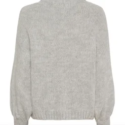 Strik Smile - Lys grå