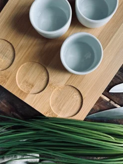 Sushi / tapas sæt m. Skåle og skærebræt