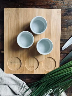 Sushi / tapas sæt m. Skåle og skærebræt