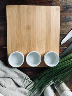 Sushi / tapas sæt m. Skåle og skærebræt