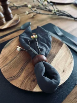 Tallerken akacie - 25 cm