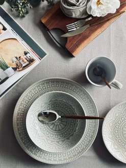 Tallerken India Stonewear 27cm - Beige