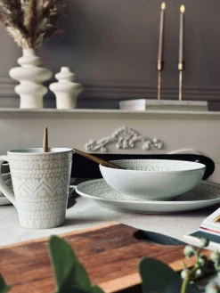 Tallerken India Stonewear 27cm - Beige