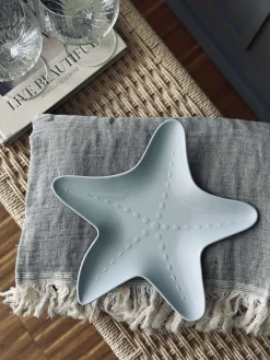 Tallerken melamin - Lys blå søstjerne