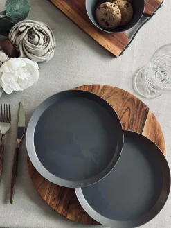 Tallerken Norma 20cm - Stone grey 2stk.