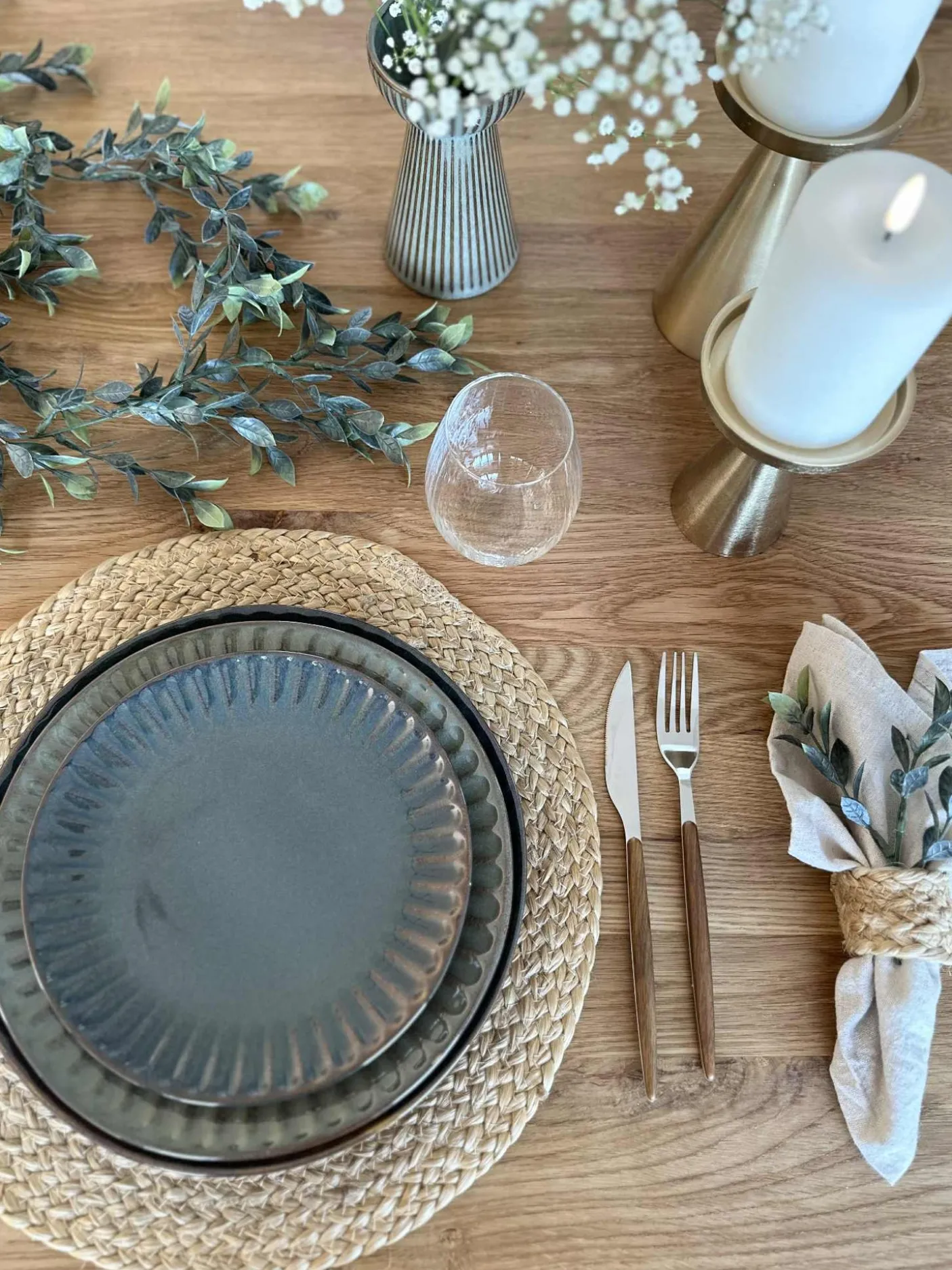 Tallerken VIGA Grå / brun - Flere størrelser