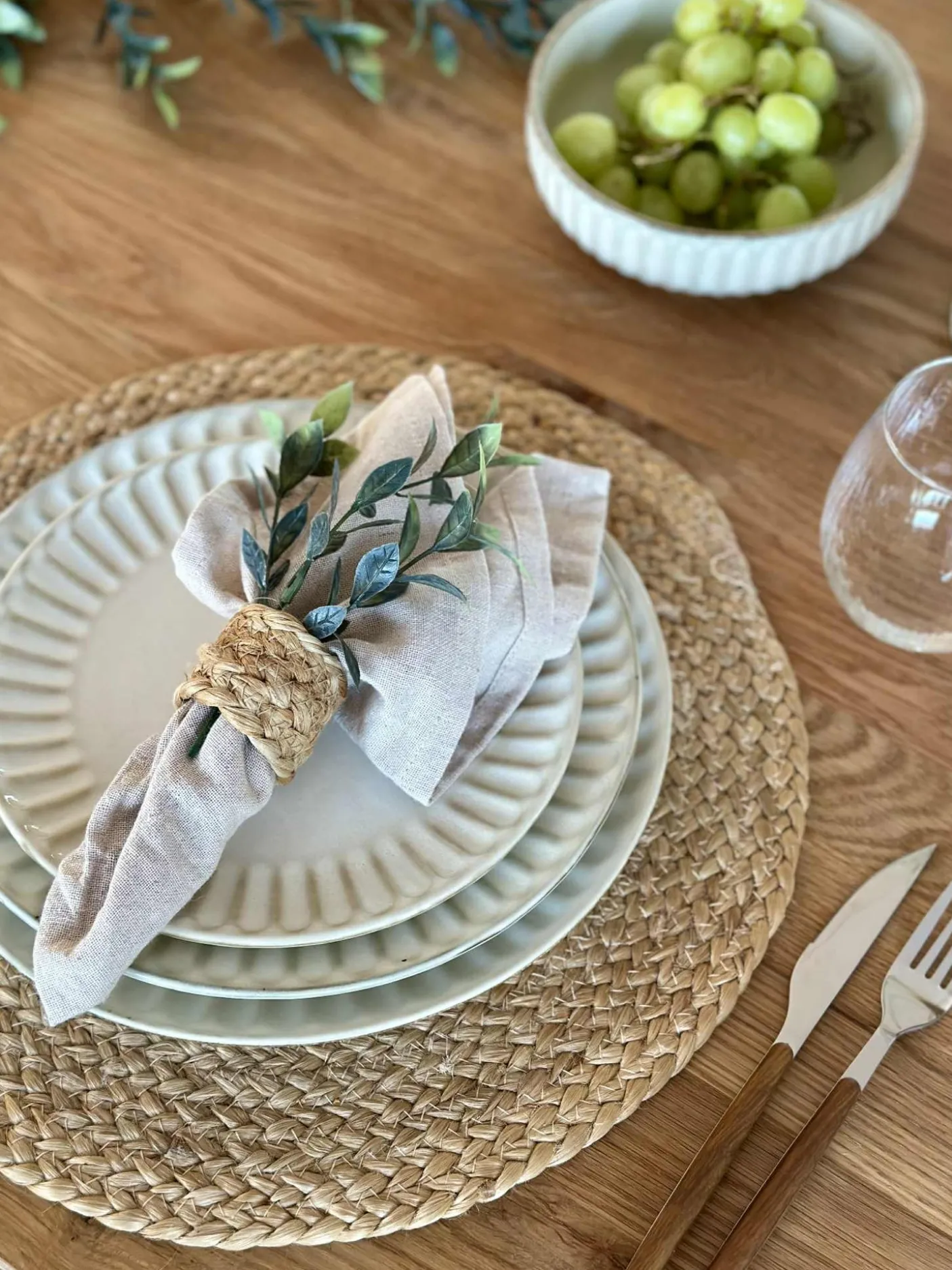 Tallerken VIGA Sand - Flere størrelser