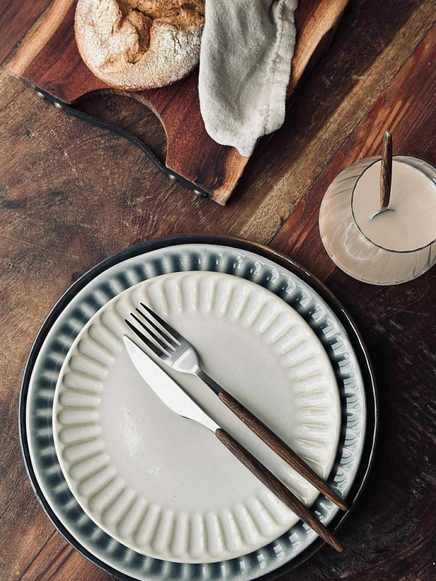 Tallerken VIGA Sand - Flere størrelser