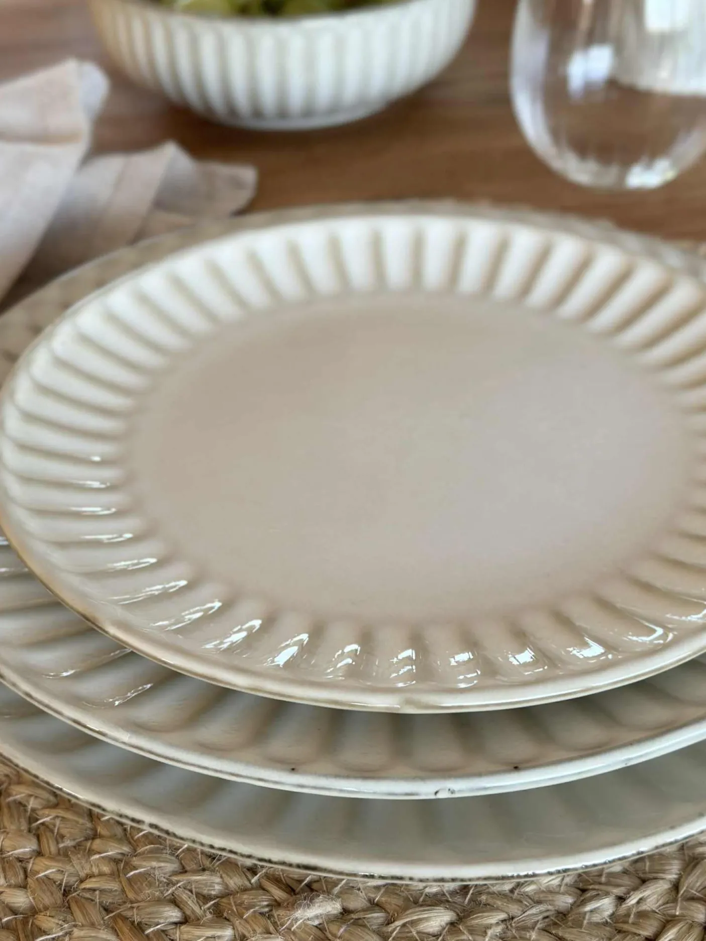 Tallerken VIGA Sand - Flere størrelser