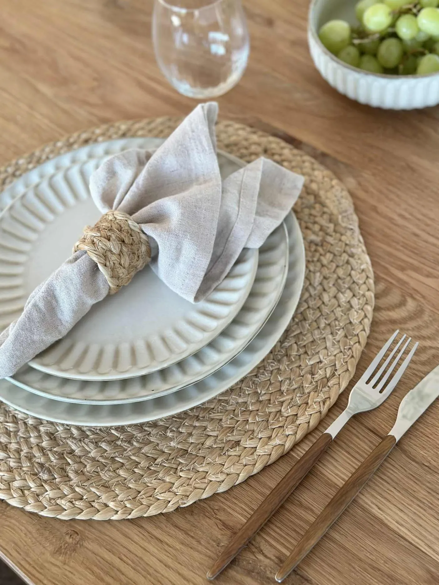 Tallerken VIGA Sand - Flere størrelser