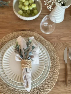 Tallerken VIGA Sand - Flere størrelser