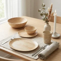 Tallerken Wood melamin Ø26 cm