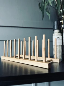 Tallerkenholder i bambus