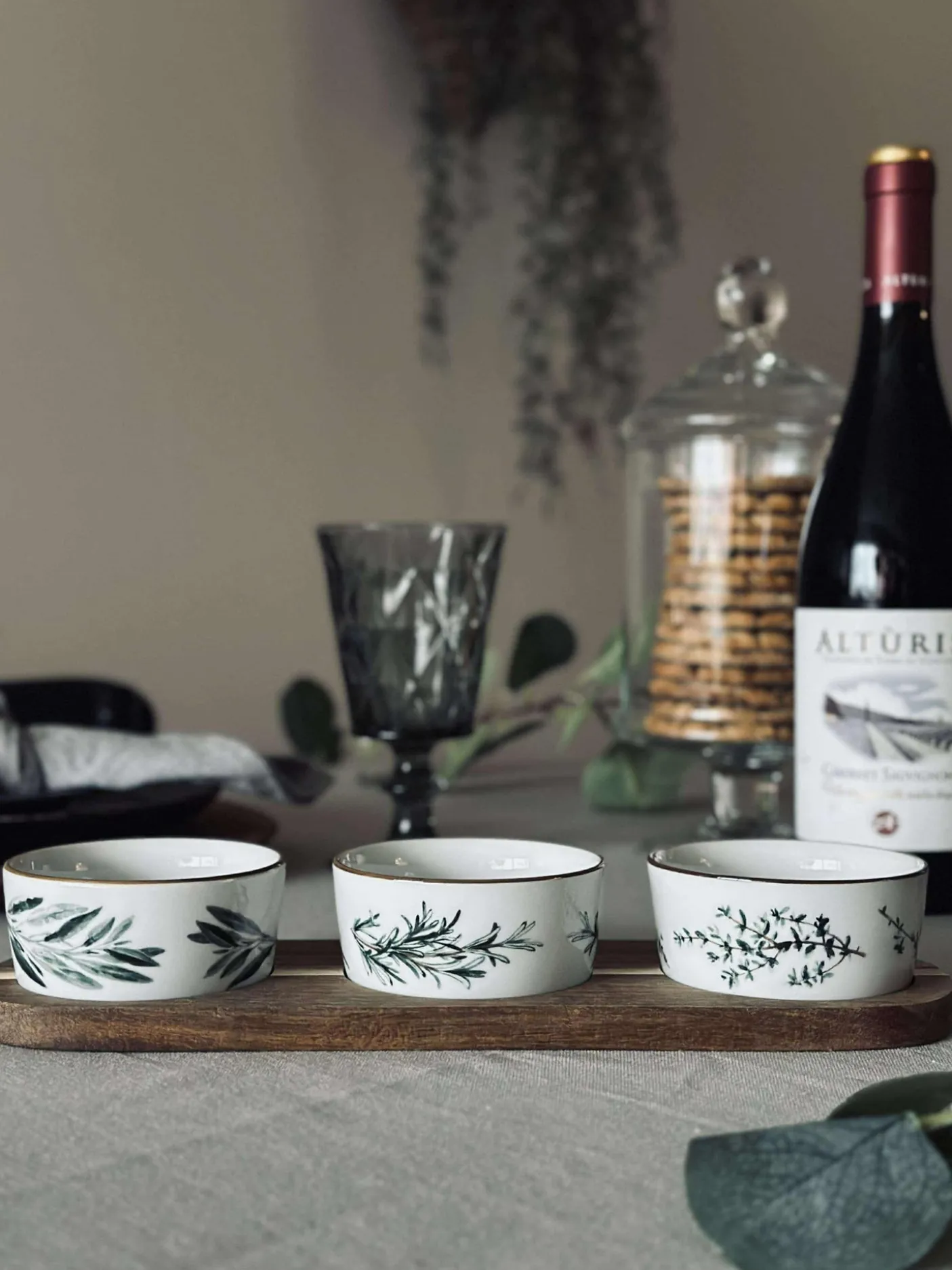 Tapas - 3 skåle og fad