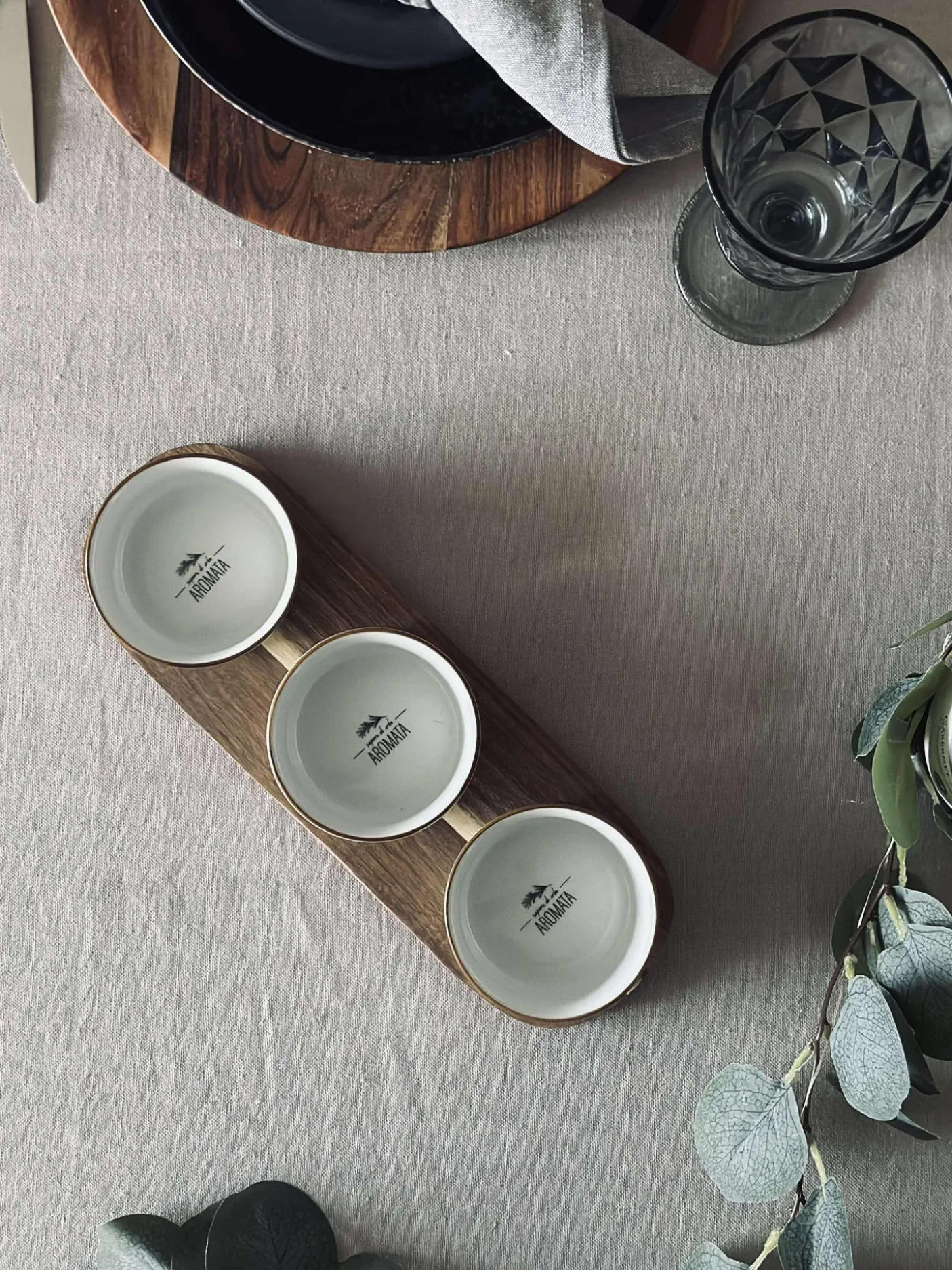 Tapas - 3 skåle og fad