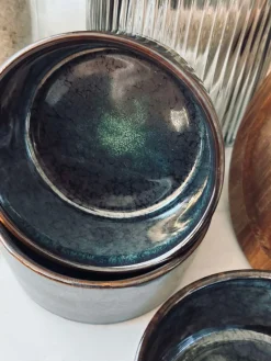 Tapas sæt med 3 skåle og fad - Stone mix