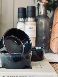 Tapas sæt med 3 skåle og fad - Stone mix