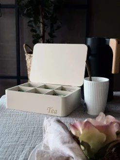 TEA kasse - Creme eller Rosa