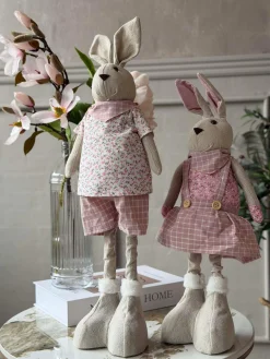 Tøjkanin med teleskop ben 58 cm - MIX