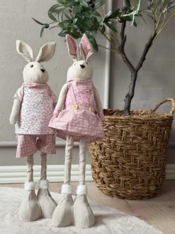 Tøjkanin med teleskop ben 58 cm - MIX