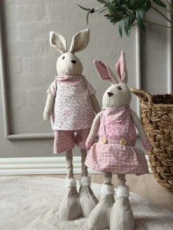 Tøjkanin med teleskop ben 58 cm - MIX