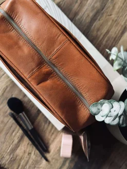 Toilettaske - Cognac