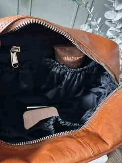 Toilettaske - Cognac