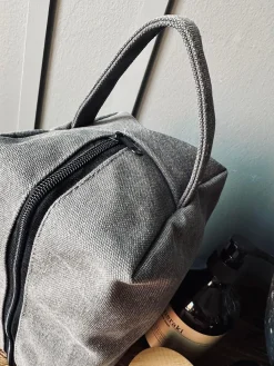 Toilettaske - Kanvas koks