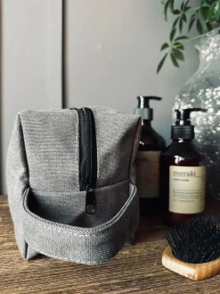 Toilettaske - Kanvas koks