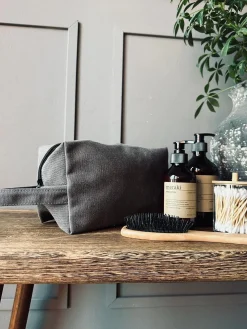 Toilettaske - Kanvas koks