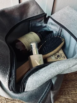 Toilettaske - Kanvas koks