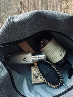 Toilettaske - Kanvas koks