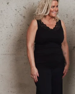 Top Belen mikrofiber - Black