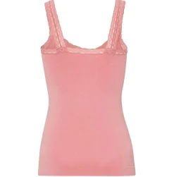 Top med blonde Økotex dusty coral – Bambus