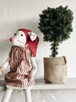 Træ med Lyskæde - 36cm.