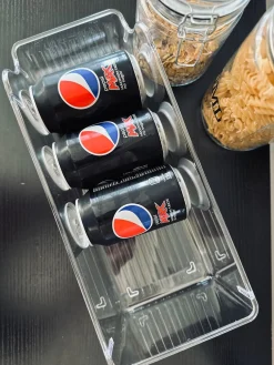 Transparent kasse dåser