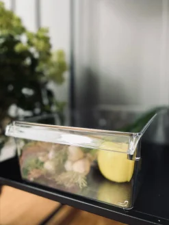 Transparent kasse til køleskab