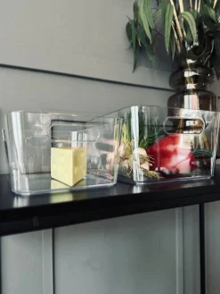 Transparent kasse til køleskab