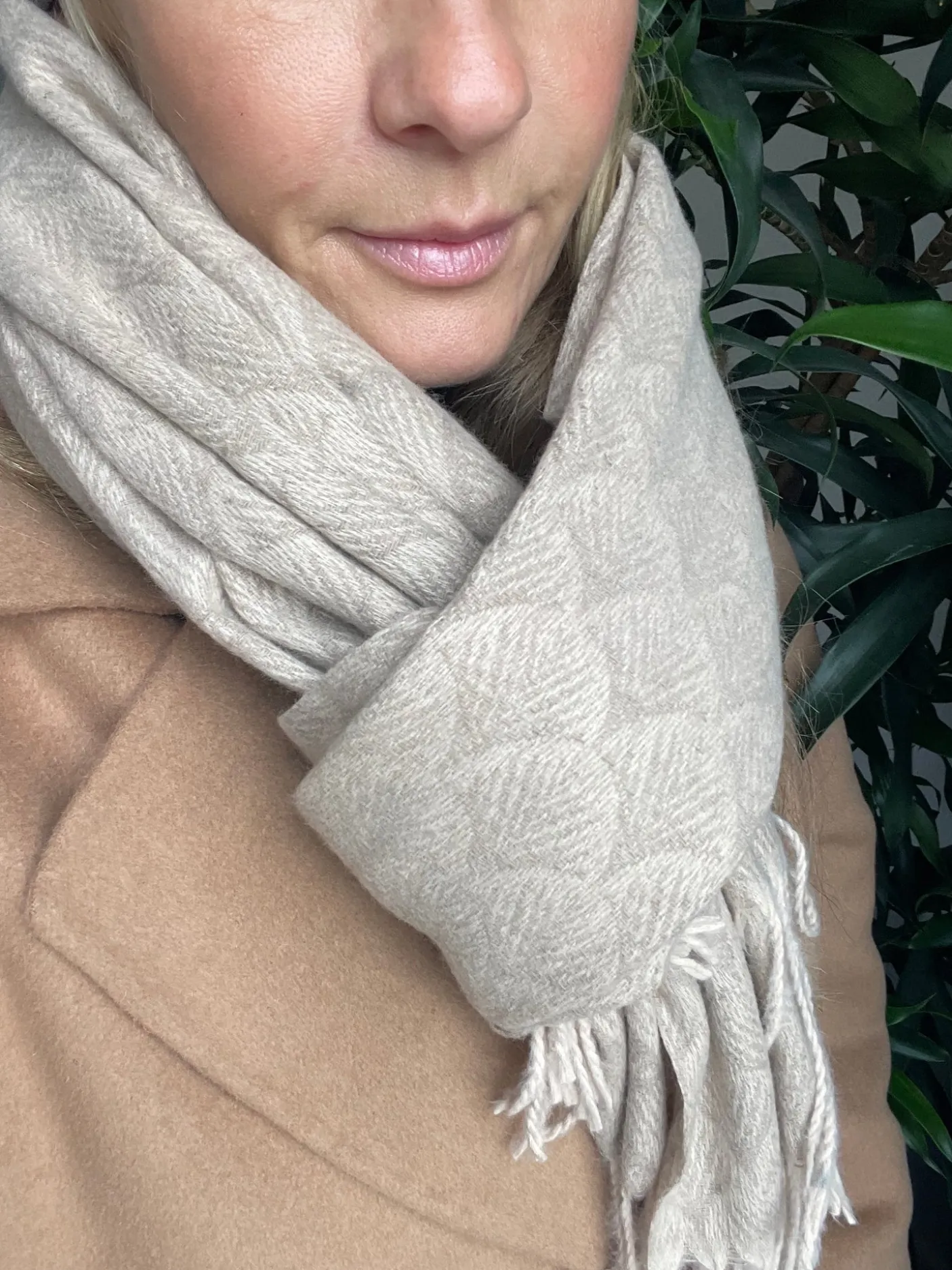 Tørklæde Malene - Sand