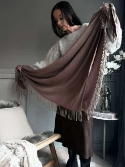 Tørklæde Mocca brun