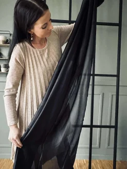 Tørklæde Silky Black