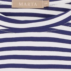 T-shirt Navy strib