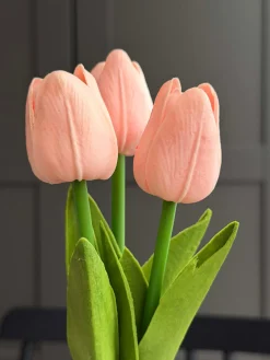 Tulipaner med lys - Rosa