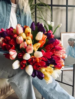 Tulipaner Silke look– Flere farver