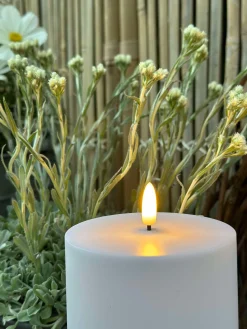 Udendørs XL LED Bloklys H 25cm - Sæt med 2 stk ink fjernbetjening