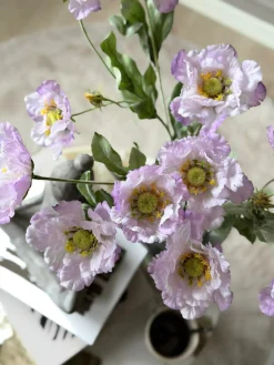 Valmue stilk 62 cm - Lilla