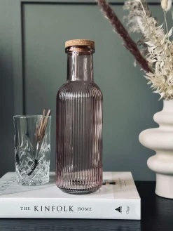 Vandflaske med korkprop – Rose 1 ltr.