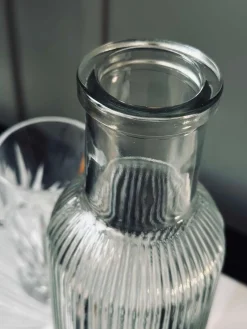 Vandflaske med korkprop – Clear 1 ltr.