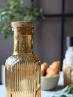 Vandflaske med korkprop – Gylden 1 ltr.